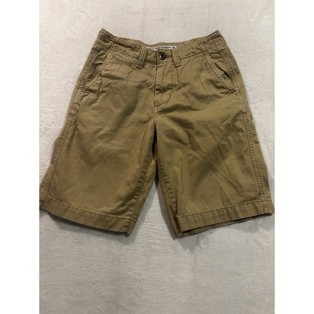 American Eagle Outfitters‎ Longboard Chino Shorts Beige Button Pockets Men 28
